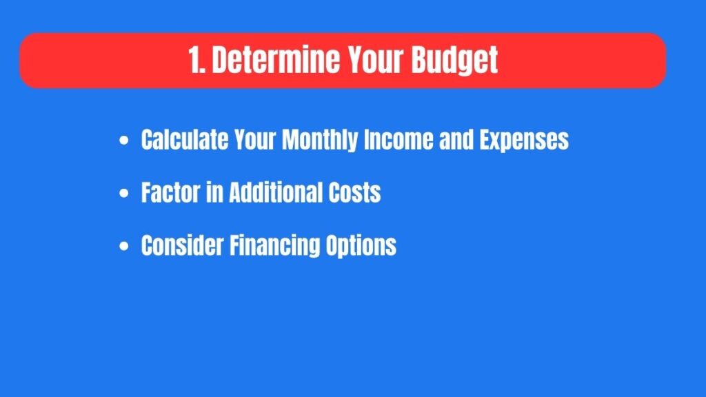 Determine Your Budget