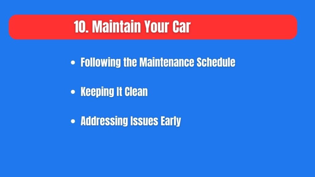 Maintain Your Car