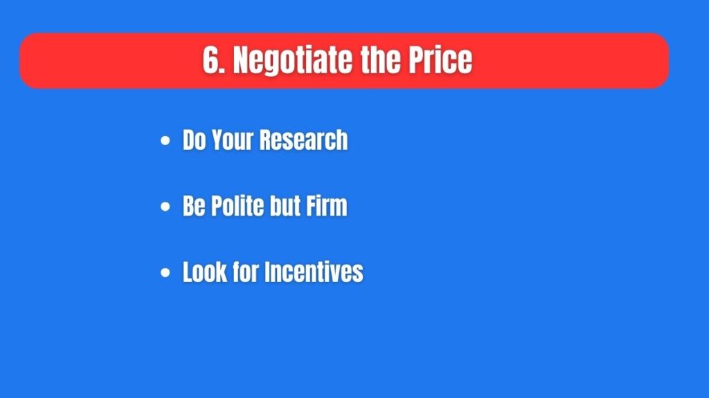 Negotiate the Price